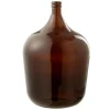 PARIS PRIX - Vase design en verre "cuiso" 56cm marron foncé