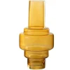 PARIS PRIX - Vase design en verre "rino" 35cm ocre