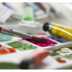 PÉBÉO - Boîte de 5 tubes de peinture gouache + palette - 5 x 10 ml