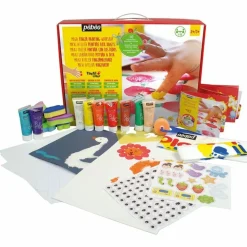 PÉBÉO - Coffret atelier créatif gouache - couleurs primaires - 10 x 20 ml