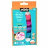 PÉBÉO - Kit découverte peinture acrylique - 6 couleurs girly - 6 x 20 ml