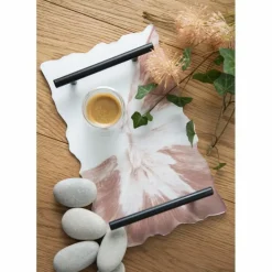 PÉBÉO - Moule plateau en silicone - géode - 32 x 18 cm