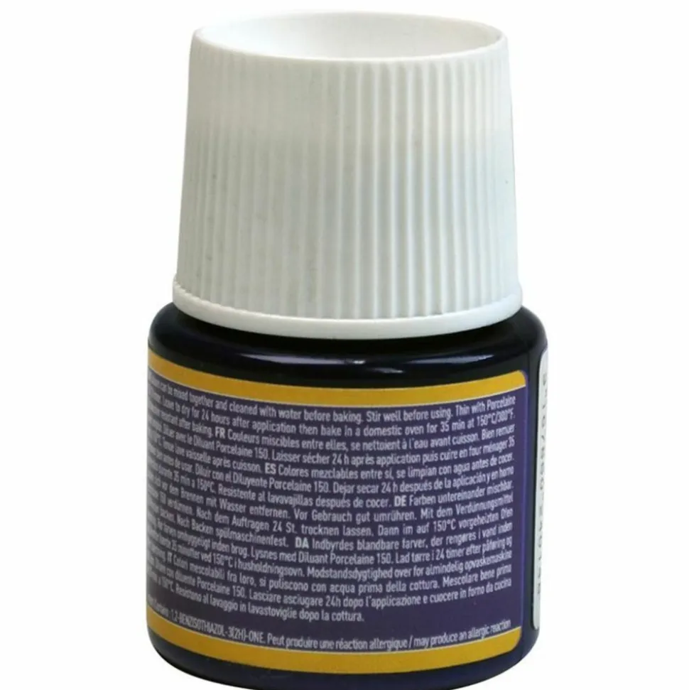 PÉBÉO - Peinture à l'eau brillante pour porcelaine - bleu parme - 45 ml