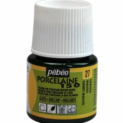 PÉBÉO - Peinture à l'eau brillante pour porcelaine - olive - 45 ml