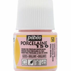 PÉBÉO - Peinture à l'eau brillante pour porcelaine - rose tendresse - 45 ml
