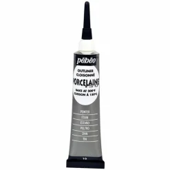 PÉBÉO - Peinture à l'eau brillante pour porcelaine - gris - 20 ml
