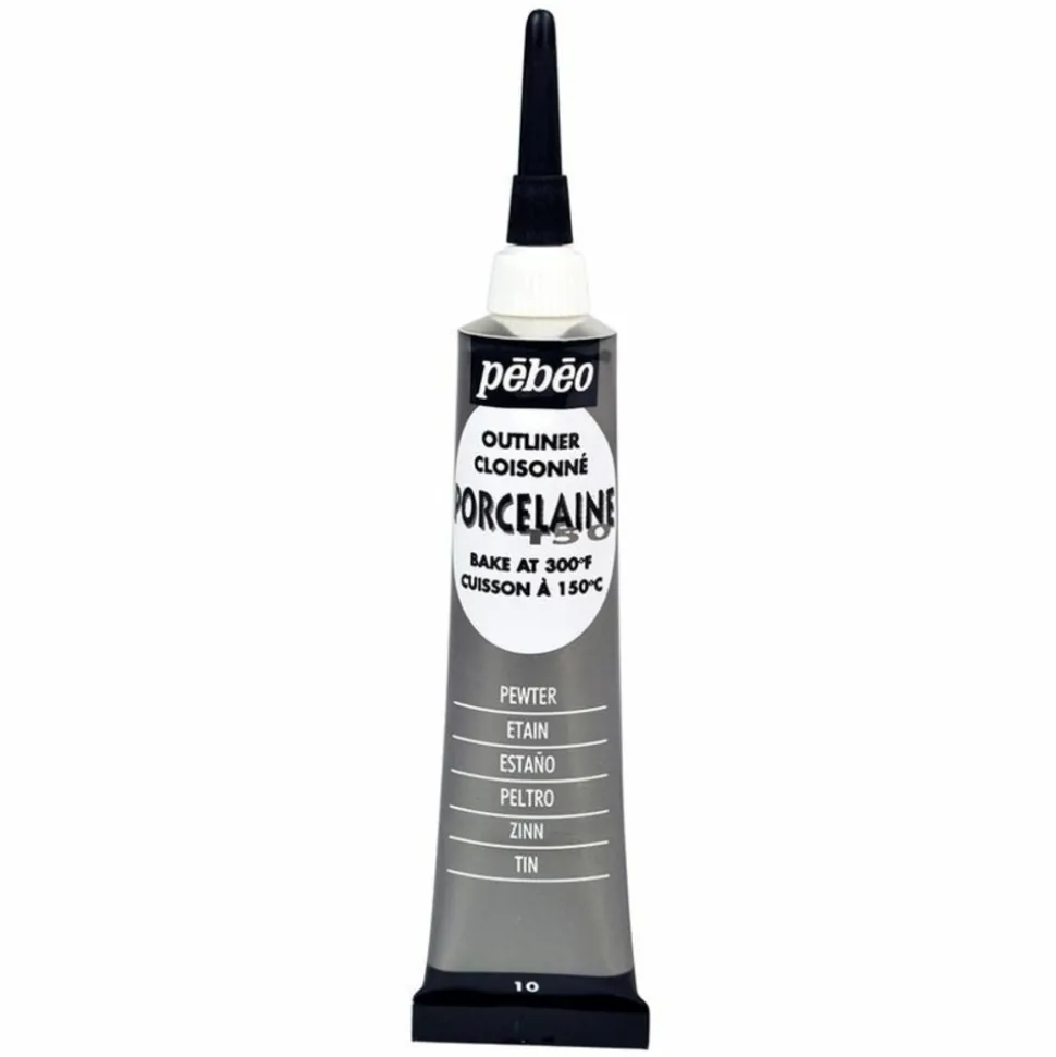 PÉBÉO - Peinture à l'eau brillante pour porcelaine - gris - 20 ml