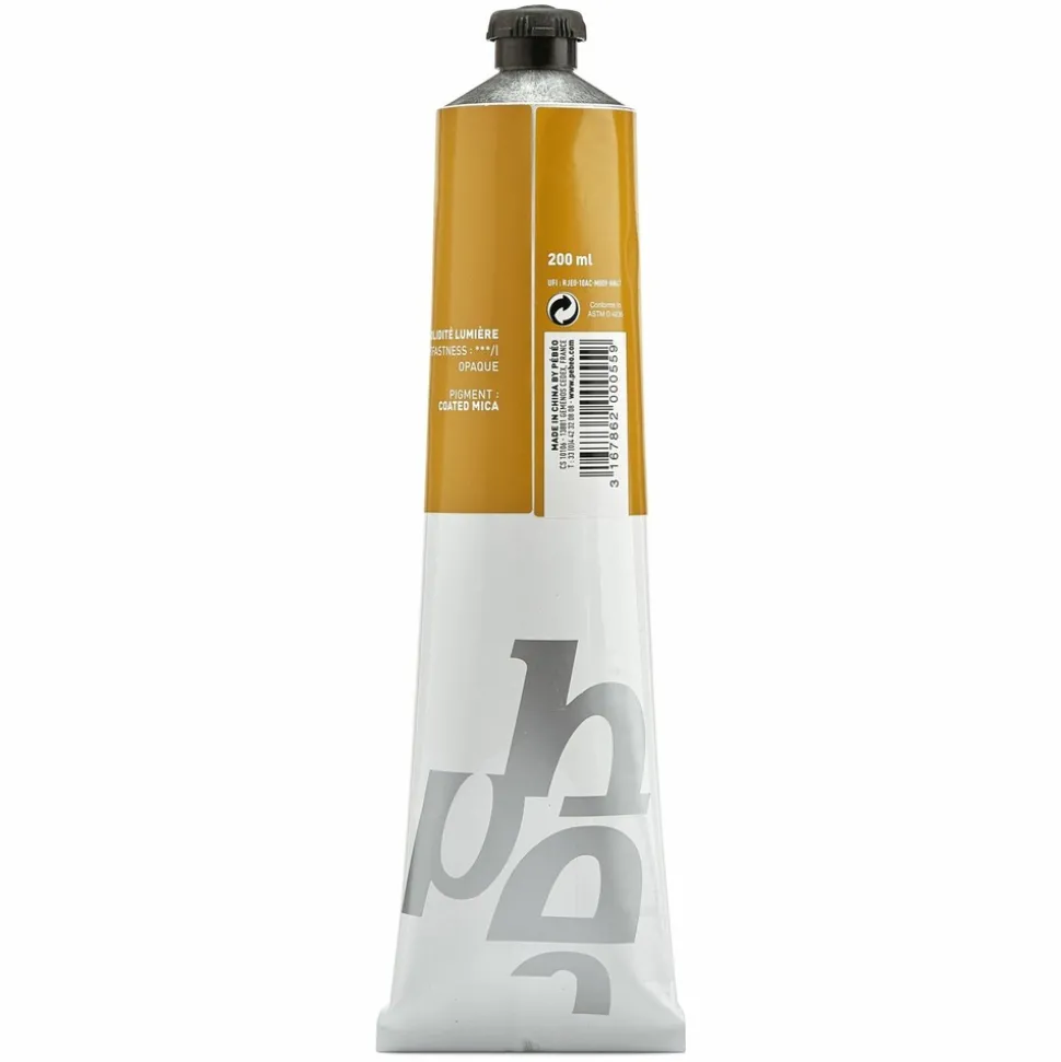 PÉBÉO - Peinture à l'huile fine xl studio - or riche - 200 ml
