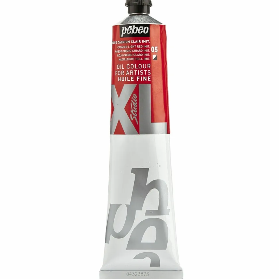 PÉBÉO - Peinture à l'huile fine xl studio - rouge de cadmium clair - 200 ml