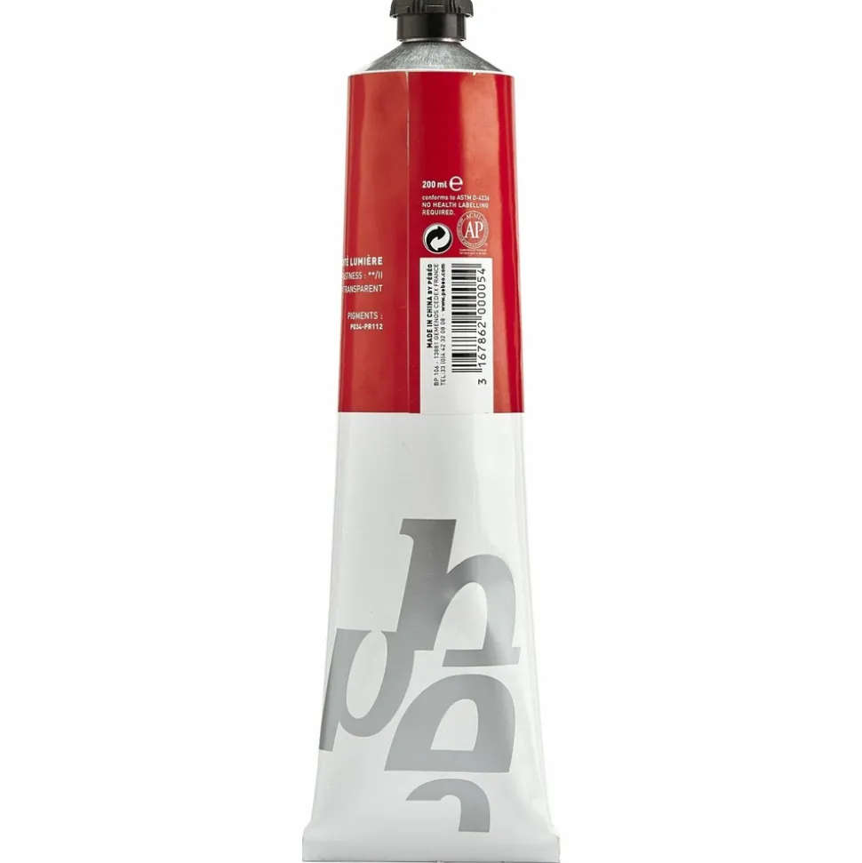 PÉBÉO - Peinture à l'huile fine xl studio - rouge de cadmium clair - 200 ml
