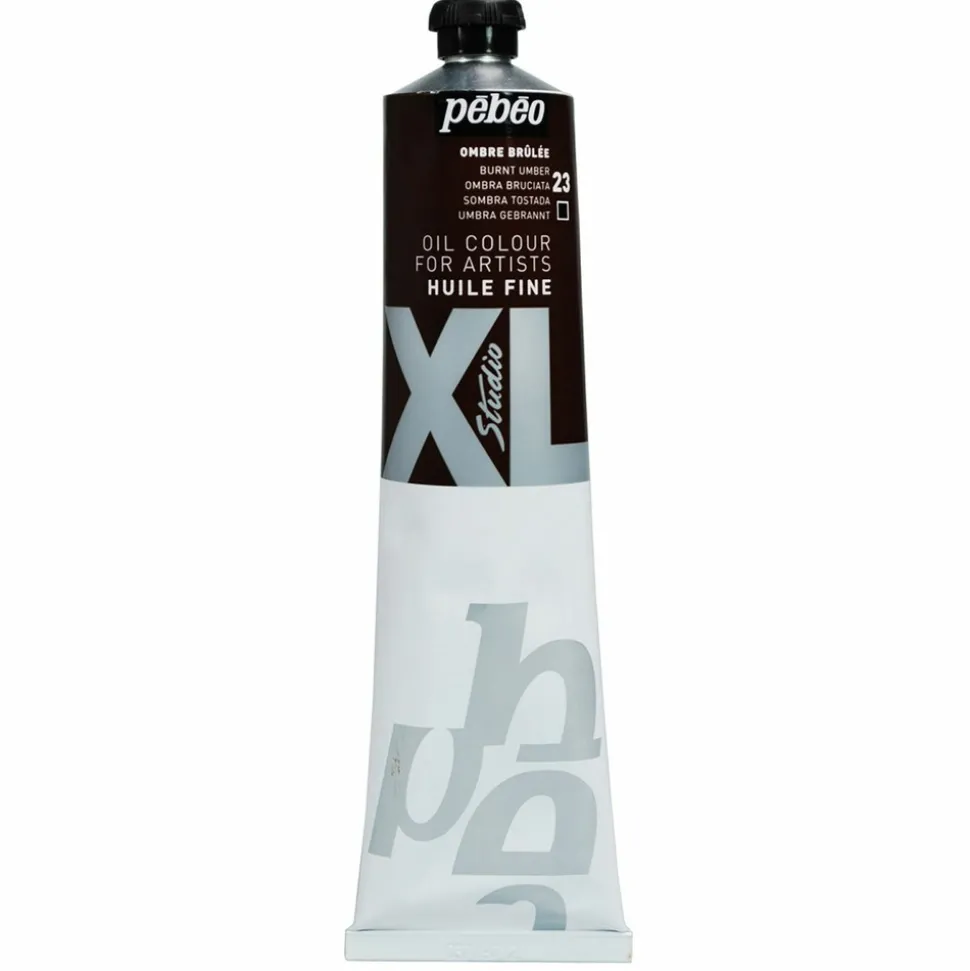 PÉBÉO - Peinture à l'huile fine xl studio - ombre brûlée - 200 ml