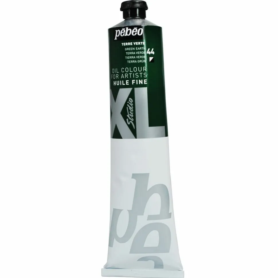 PÉBÉO - Peinture à l'huile fine xl studio - terre verte - 200 ml