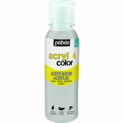 PÉBÉO - Peinture acrylique multi-surfaces - argent - 150 ml