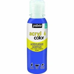 PÉBÉO - Peinture acrylique multi-surfaces - bleu - 150 ml
