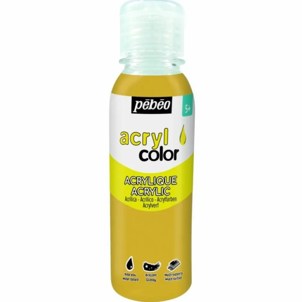 PÉBÉO - Peinture acrylique multi-surfaces - or - 150 ml