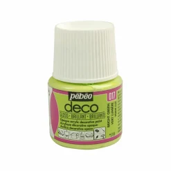 PÉBÉO - Peinture acrylique opaque brillante - vert lumière - 45 ml