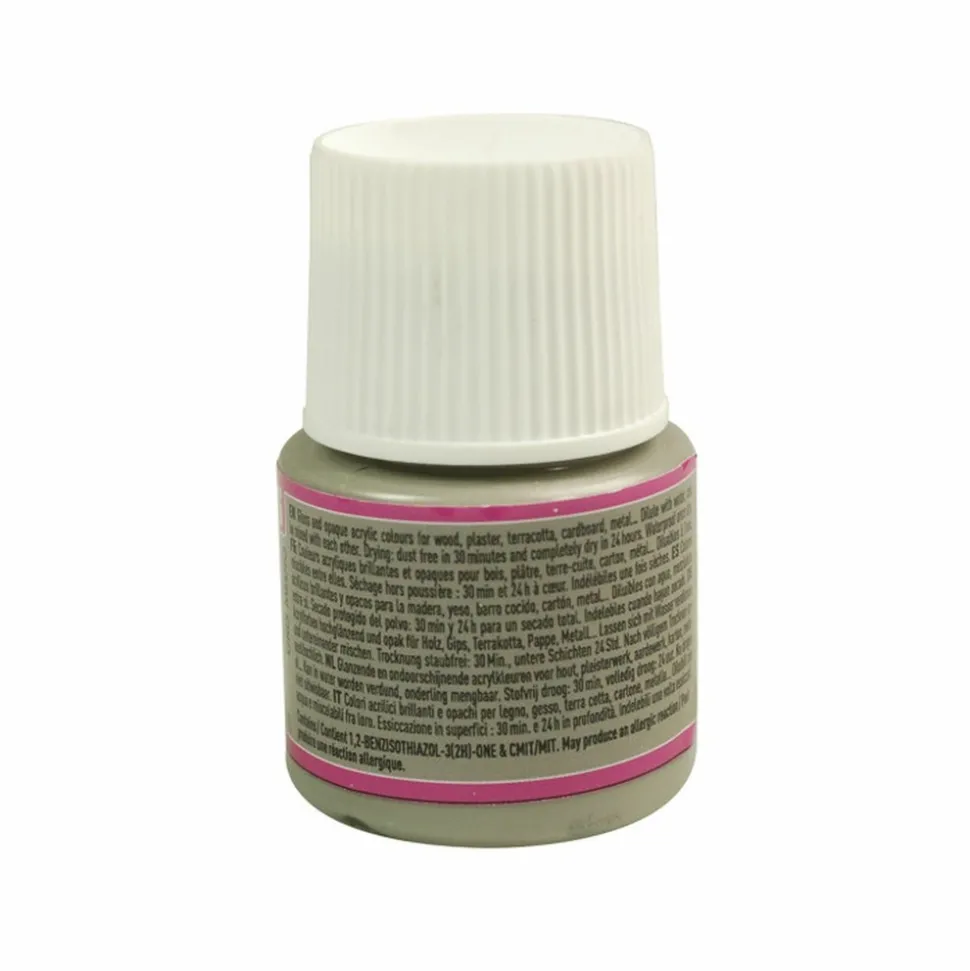 PÉBÉO - Peinture acrylique opaque brillante - gris moyen - 45 ml
