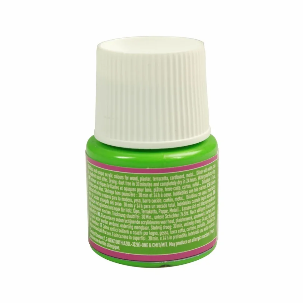 PÉBÉO - Peinture acrylique opaque brillante - vert printemps - 45 ml