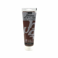 PÉBÉO - Peinture acrylique opaque - marron - 250 ml