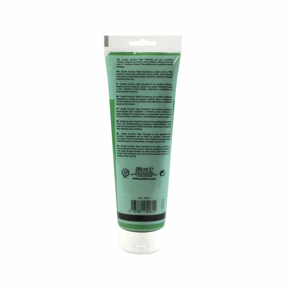 PÉBÉO - Peinture acrylique opaque - terre verte - 250 ml