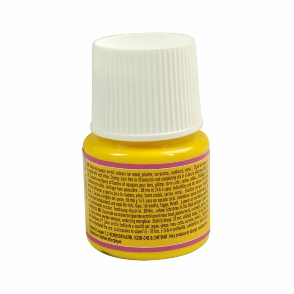 PÉBÉO - Peinture acrylique opaque brillante - noir profond - 45 ml