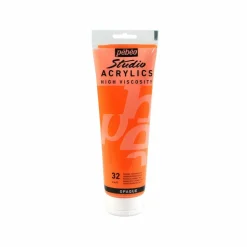 PÉBÉO - Peinture acrylique opaque - orange - 250 ml