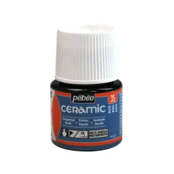 PÉBÉO - Peinture céramique et multi-surfaces - bleu - 45 ml