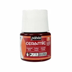 PÉBÉO - Peinture céramique et multi-surfaces - rubis - 45 ml