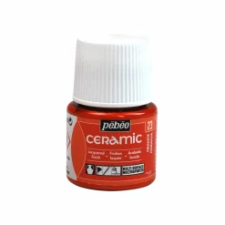 PÉBÉO - Peinture céramique et multi-surfaces - orange - 45 ml