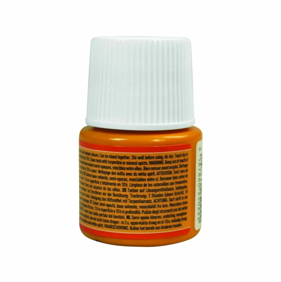 PÉBÉO - Peinture céramique et multi-surfaces - jaune orange - 45 ml