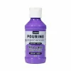 PÉBÉO - Peinture pouring acrylique brillante - violet clair - 118 ml