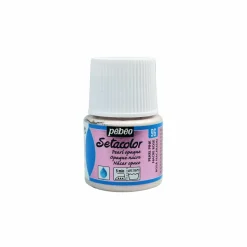PÉBÉO - Peinture textile setacolor opaque effet nacré - rose - 45 ml