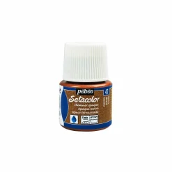 PÉBÉO - Peinture textile setacolor opaque effet métallique - cuivre - 45 ml