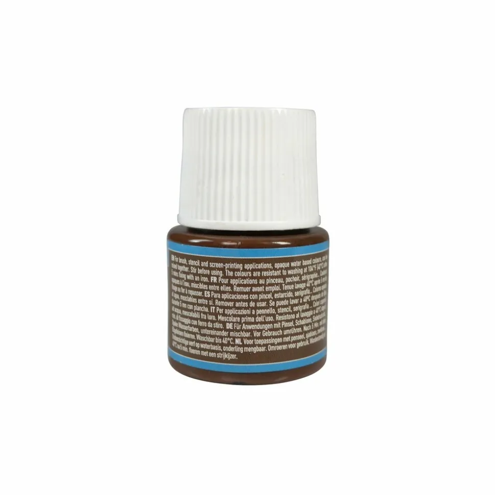 PÉBÉO - Peinture textile setacolor opaque - chocolat - 45 ml