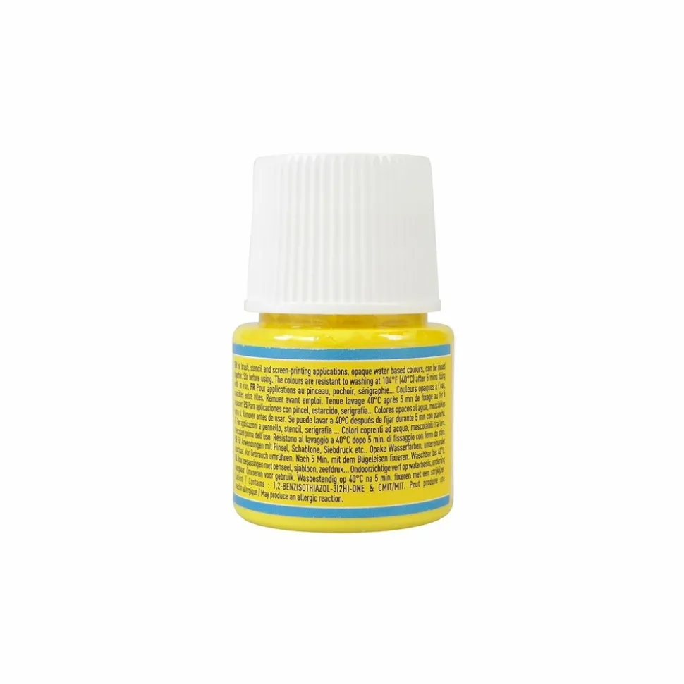 PÉBÉO - Peinture textile setacolor opaque - jaune citron - 45 ml