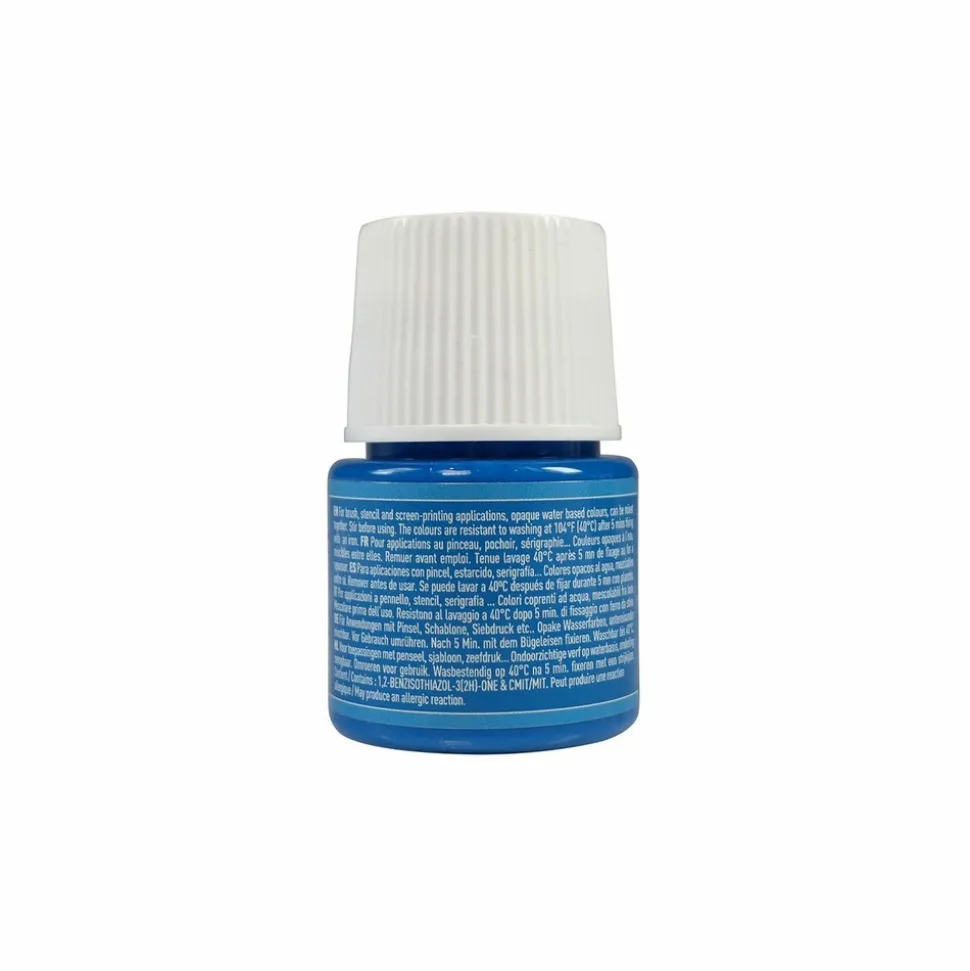 PÉBÉO - Peinture textile setacolor opaque - bleu cobalt - 45 ml