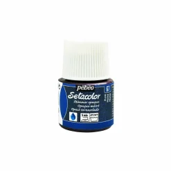 PÉBÉO - Peinture textile setacolor opaque effet métallique - prune - 45 ml