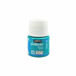 PÉBÉO - Peinture textile setacolor opaque - bleu turquoise - 45 ml