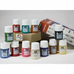 PÉBÉO - Set de 12 peintures pour céramique - 12 x 20 ml