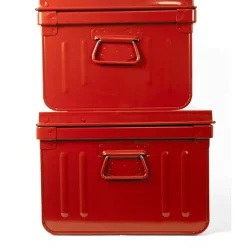 PIERRE HENRY - Lot de 2 coffres en métal habitat