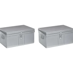 PIERRE HENRY - Lot de 2 coffres en métal habitat