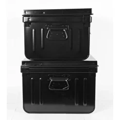 PIERRE HENRY - Lot de 2 coffres en métal habitat