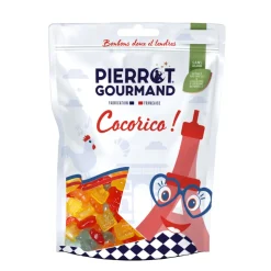 PIERROT GOURMAND - Sachet de bonbons 'Cocorico', saveurs fruitées - 100g