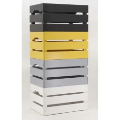 PINUS - Caisse de rangement en pin grand modèle 46 x 31 x 25 cm