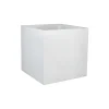 POETIC - Pot carré GRAPHIT en polypropylène blanc cérusé - 49,5x49,5x49,5 cm