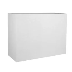POETIC - Pot Loft L Graphit en plastique injecté blanc cérusé - 78,5x29,5x60 cm