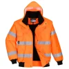 PORTWEST - Blouson bomber hivis 3 en 1 couleur : orange taille s - portwest