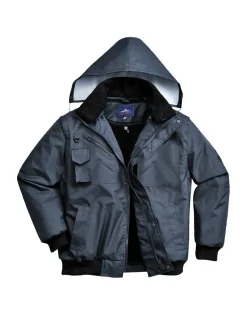 PORTWEST - Blouson bomber 4 en 1 couleur : marine taille xxxl - portwest