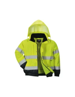 PORTWEST - Blouson 2-en-1 hivis couleur : jaune taille xl - portwest