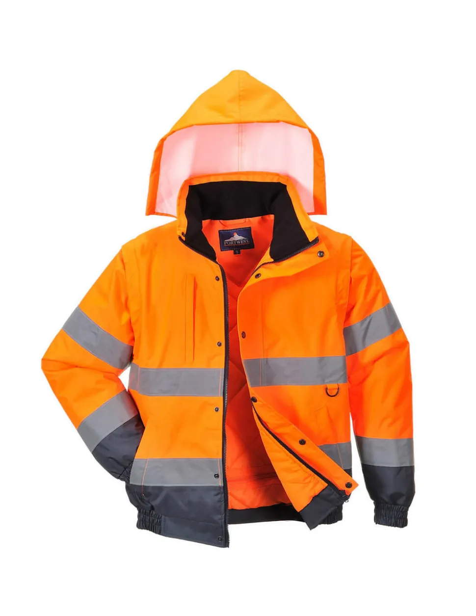 PORTWEST - Blouson 2-en-1 hivis couleur : orange taille 4xl - portwest